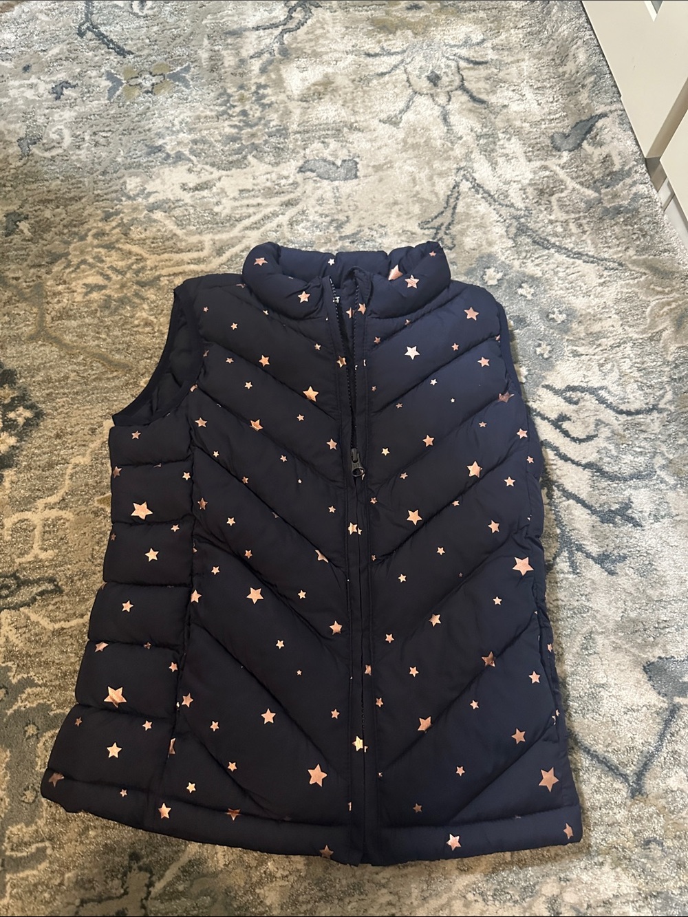 GAP Navy Vest with Pink Star Print